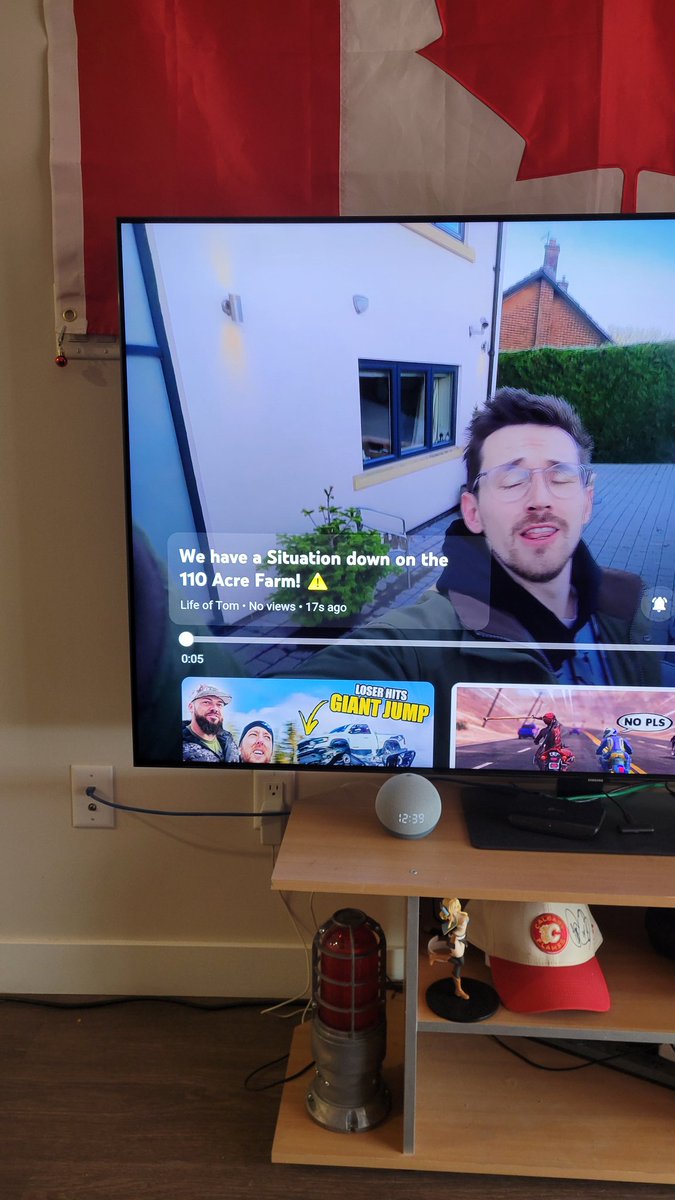 Flamesmaniac's tweet photo. @Syndicate On the big TV https://t.co/R5xaIhGS2t