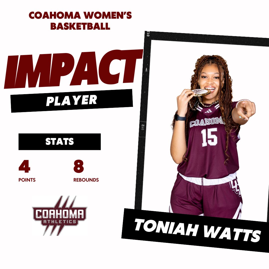 Proud of these ladies and their contributions in last nights game to help secure another conference win💪🏾 #CoahomaProud 
<a href="/caylamyers15/">cayla myers</a> 
<a href="/thereal_kamil/">kamil washum</a> 
<a href="/tdhaqt_/">Toniah Watts</a> 
<a href="/riahevans19_/">Ceriah Evans</a>