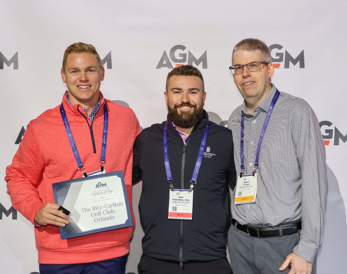 Congratulations to our ladies and gentlemen from The Ritz-Carlton Golf Club, Orlando Grande Lakes as they have been recognized as an 2025 AGM Platinum Award Winner. This award is bestowed upon the top 100 deserving public, private, resort and off-course golf shops worldwide.