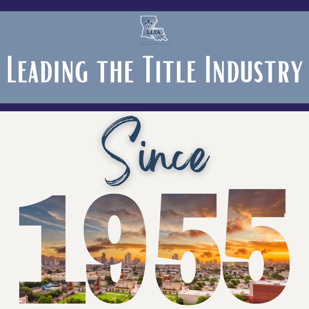 LLTAssociation's tweet photo. LLTA has been leading the Louisiana Title Industry for many many years, and there are only great things still to come! Head to https://t.co/ZmgajixsY3 for the latest details. 🏡 😍 

#TitleIndustry #LLTA https://t.co/N1HfJVCatj