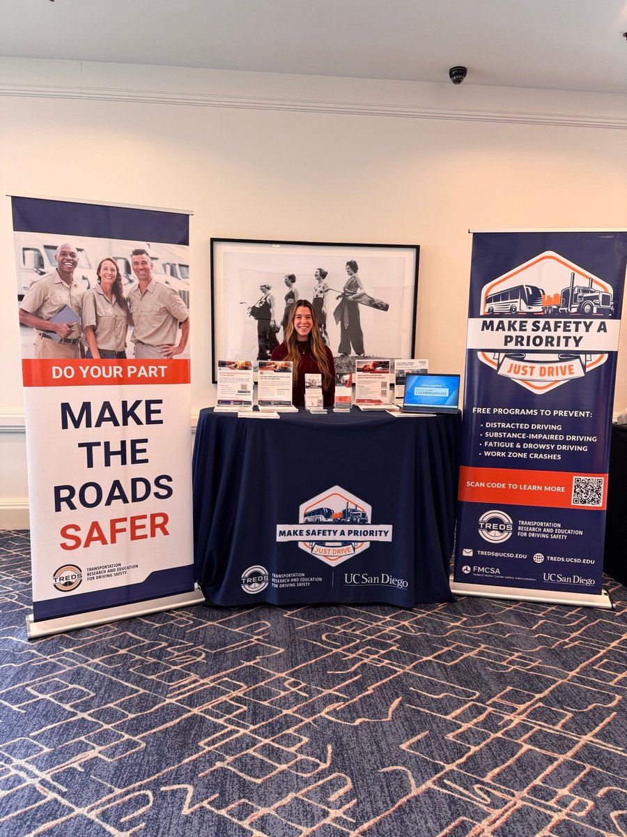 TREDS (@ucsandiegotreds) on Twitter photo TREDS is excited to be present at the 2025 Annual <a href="/Caltrux/">CA Trucking Assoc.</a> Membership Conference in Carlsbad, California! Stop by our table to learn about free educational programs for the commercial industry that address safe driving.
#TREDS #UCSD #AMC25 TREDS is excited to be present at the 2025 Annual <a href="/Caltrux/">CA Trucking Assoc.</a> Membership Conference in Carlsbad, California! Stop by our table to learn about free educational programs for the commercial industry that address safe driving.
#TREDS #UCSD #AMC25