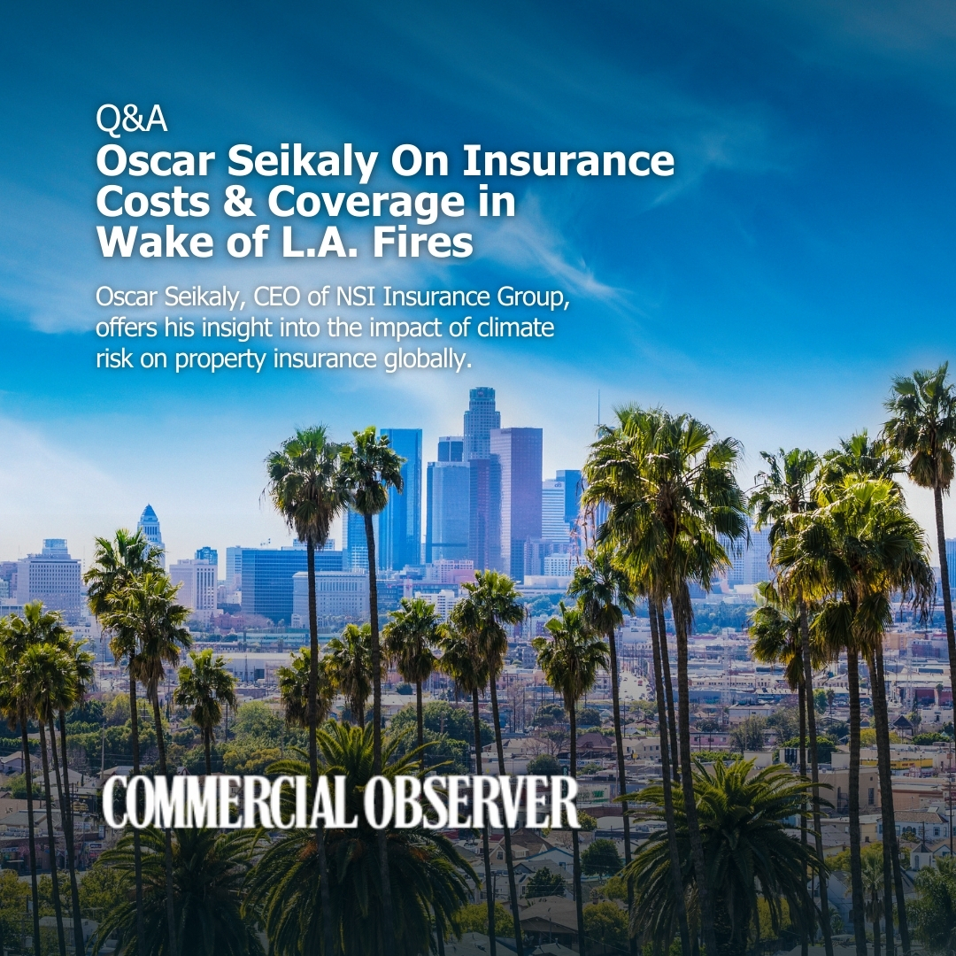 NSI Insurance Group CEO breaks down the transformative impact of the #LosAngeles wildfires on the global insurance landscape in a recent "5 Questions With" feature in <a href="/commobserver/">Commercial Observer</a> emphasizing the unprecedented scale of the disaster ➡️ bit.ly/4giXzCG