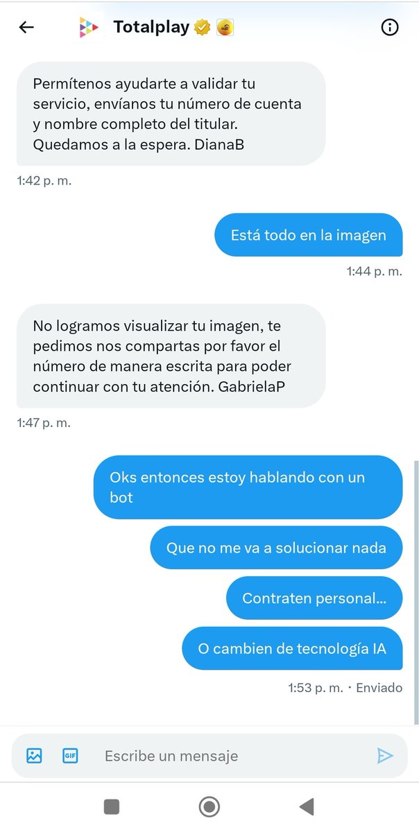 BaltarOverride's tweet photo. Limitaciones de las grandes tecnologías que emplea @totalplaymx para atender a sus clientes... https://t.co/OoK6HvQyeK