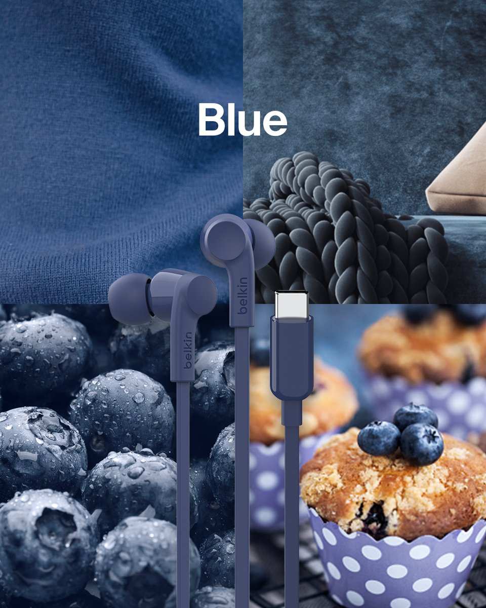 belkin's tweet photo. The #SoundForm USB-C Wired Earbuds with Adjustable Volume Limiter come in four sleek shades—perfect for any mood. What’s your go-to color? 🎶

#belkin #soundform #wiredearbuds #tech #headphones #wiredheadphones #iphoneaccessories https://t.co/tnFk6jgrk1