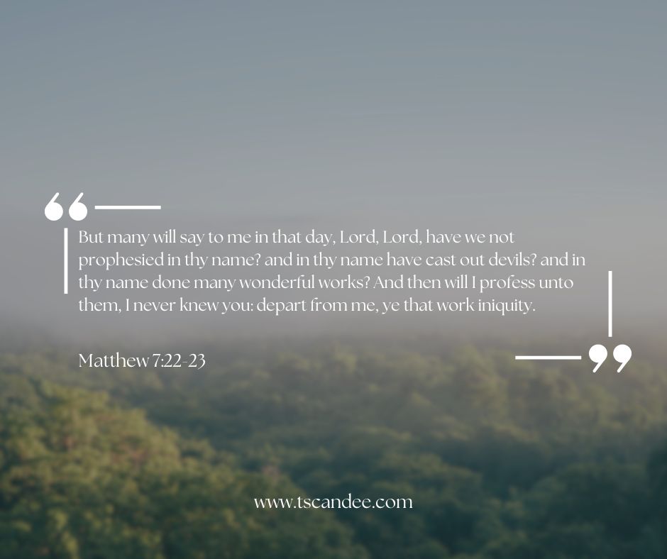 tscandee's tweet image. Pride poisons prayer, even when wrapped in religious words. True prayer begins and ends with humility.

"Lord, Lord, have we not...done many wonderful works?" (Matthew 7:22)

Read more: candee.link/pop19
#Prayer #TrueHumility #IBFChurch
