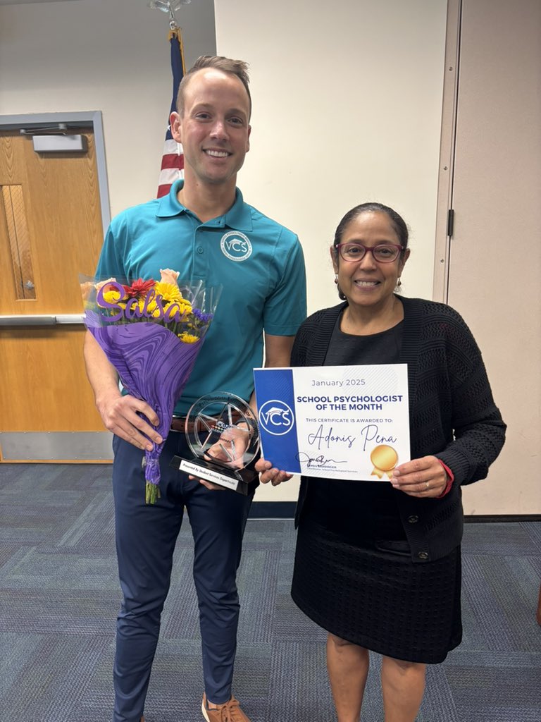 🎉 Congratulations to our School Psychologists of the Month for December and January—Sandy and Adonis! 🎉

Your dedication and impact make a difference every day. Thank you for all that you do! 👏 #SchoolPsych #VolusiaSchools