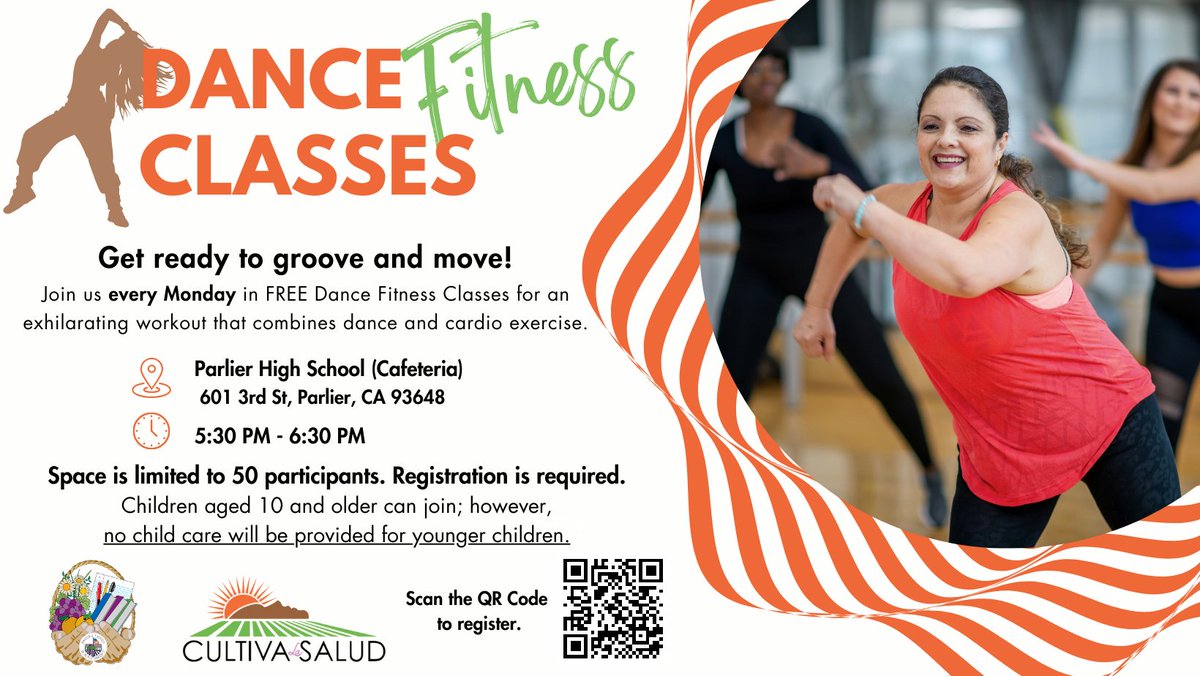 Cultiva La Salud (@cultivalasalud) on Twitter photo Work out with us!
Every Monday we want to see you at our #DanceFitness classes at #ParlierHighSchool, It's more than just exercise – it's a chance to dance, connect, and focus on your well-being. See you there! #CultivaLaSalud <a href="/ParlierUsd/">Parlier Unified School District</a> #MentalHealth #ActiveLiving Work out with us!
Every Monday we want to see you at our #DanceFitness classes at #ParlierHighSchool, It's more than just exercise – it's a chance to dance, connect, and focus on your well-being. See you there! #CultivaLaSalud <a href="/ParlierUsd/">Parlier Unified School District</a> #MentalHealth #ActiveLiving