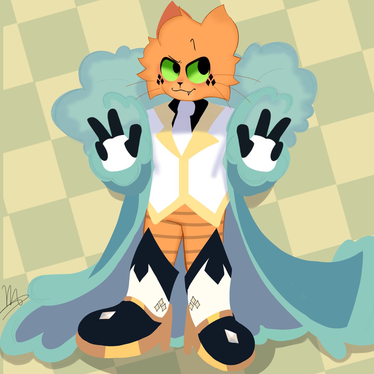 I love drawing Petey, I think he looks cute in that outfit hehe #dogman #petey #Peteythecat #dogmanfanart