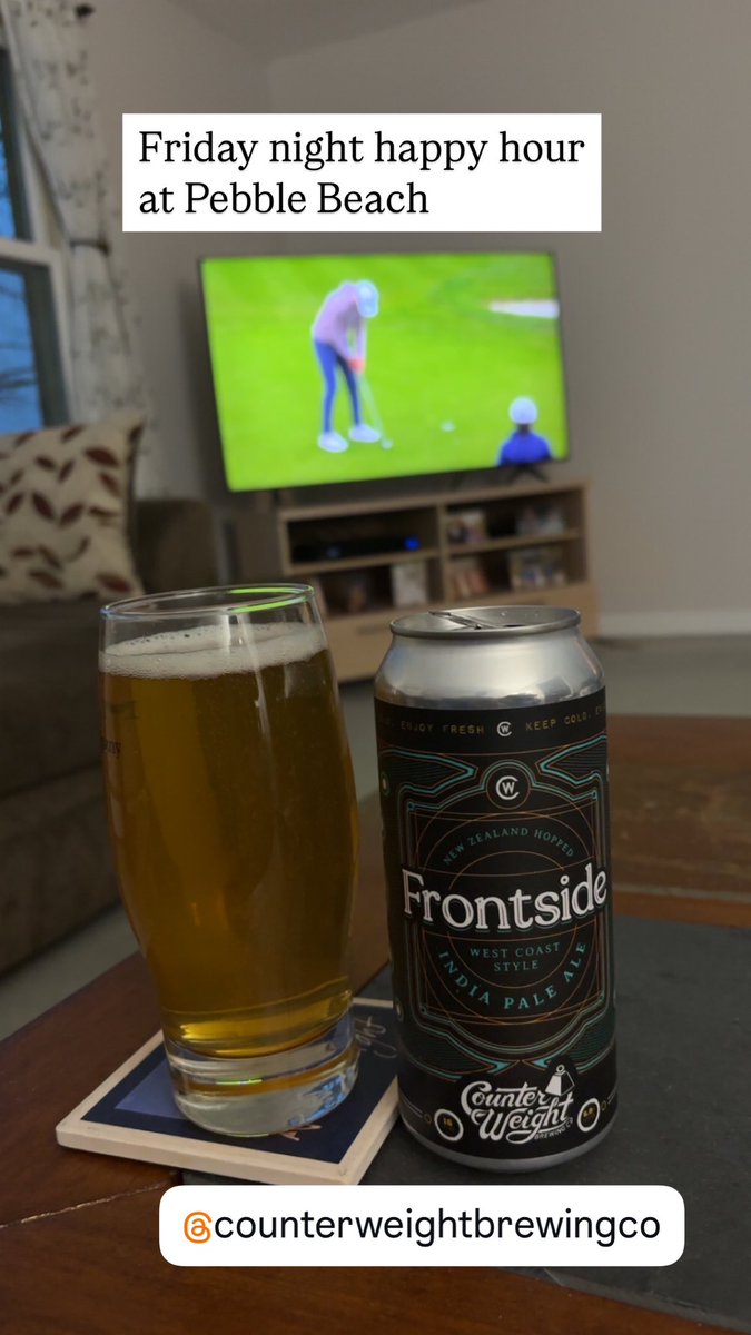 michael walsh (@mwalsh9walsh) on Twitter photo Friday night happy hour. Just for the record - I am not at Pebble Beach. #golf #pga #pebblebeachproam #drinklocal <a href="/BrewingWeight/">CounterWeightBrewing</a> Friday night happy hour. Just for the record - I am not at Pebble Beach. #golf #pga #pebblebeachproam #drinklocal <a href="/BrewingWeight/">CounterWeightBrewing</a>