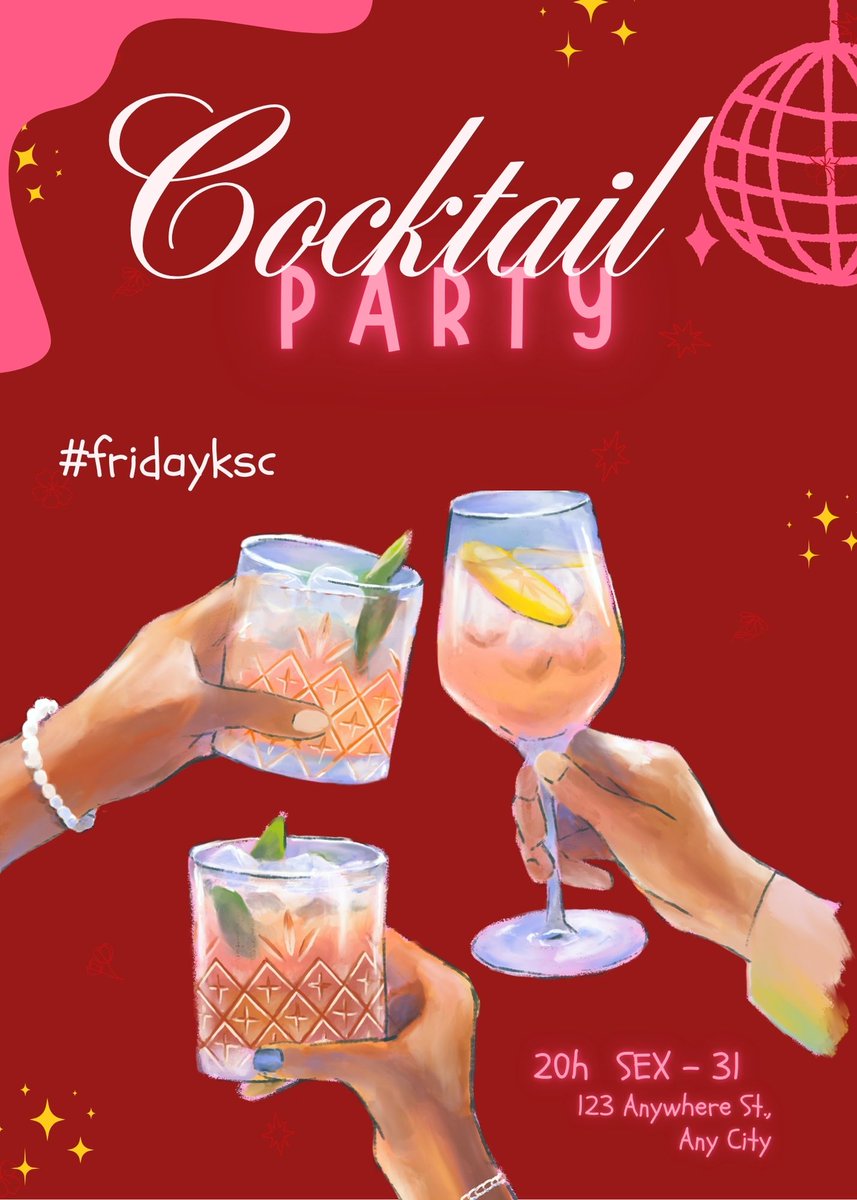 KSCRPG's tweet image. 𝐂𝐨𝐜𝐤𝐭𝐚𝐢𝐥 𝐏𝐚𝐫𝐭𝐲: Nada melhor que uma festinha cheia de coquetéis para animar essa noite, certo? Venham!
#fridayksc