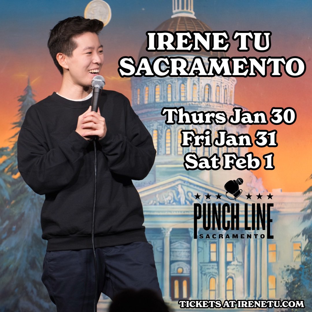 Sacramento! 4 more shows tonight &amp; tomorrow <a href="/PunchLineSac/">Punch Line Sacramento</a> 🎟️ irenetu.com