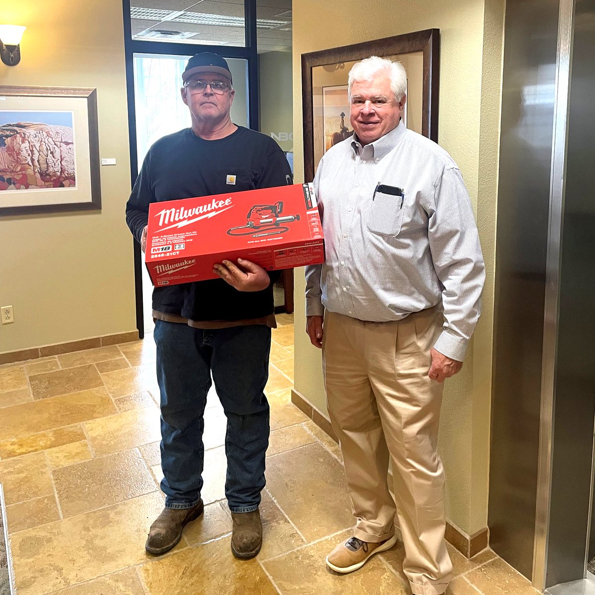 Enjoyed our time at Agrifest in Enid earlier this month. Congrats to Troy Loesch for winning the NBC drawing for a brand new Milwaukee M18 cordless grease gun. Thanks to all of those who stopped by to say hello!