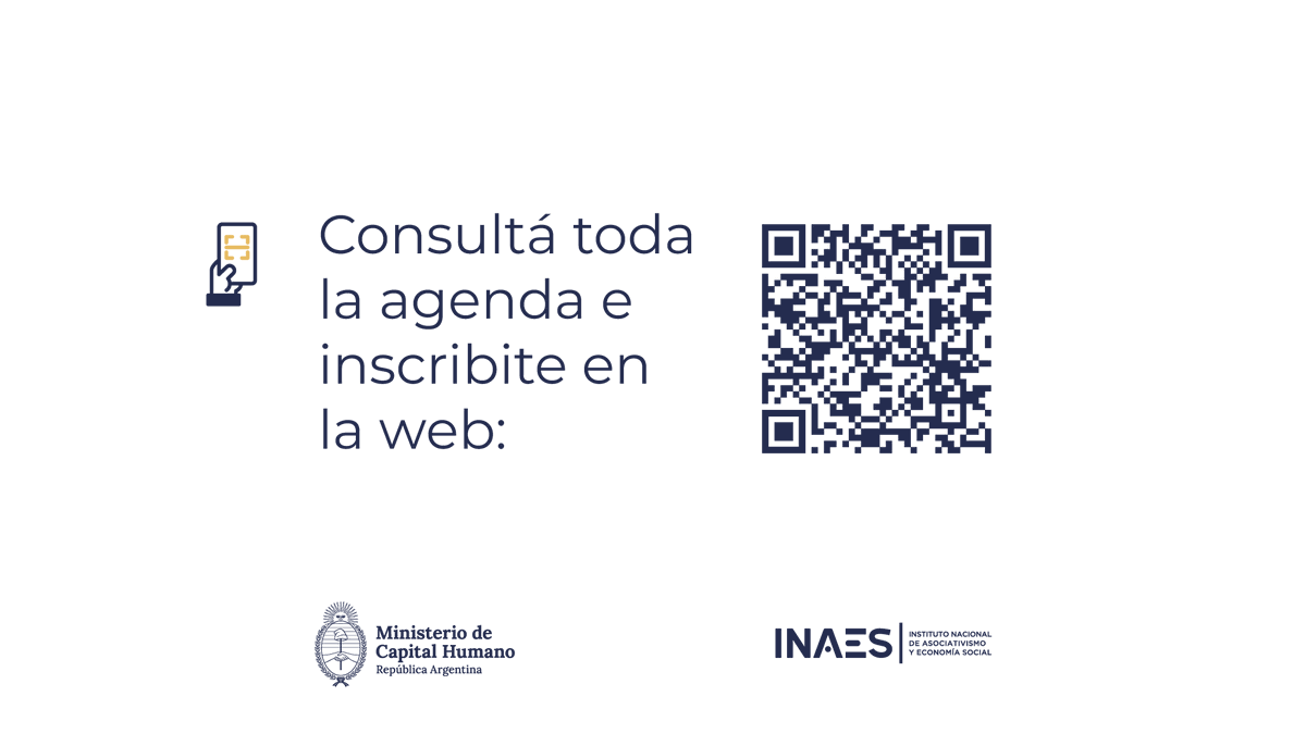 En el Instituto Nacional de Asociativismo y Economía Social (INAES), sostenemos una agenda de capacitación anual, libre y gratuita, en formato presencial y virtual. Nuestro objetivo es llegar a todas las entidades del país, fortalecerlas y contribuir a la consolidación de