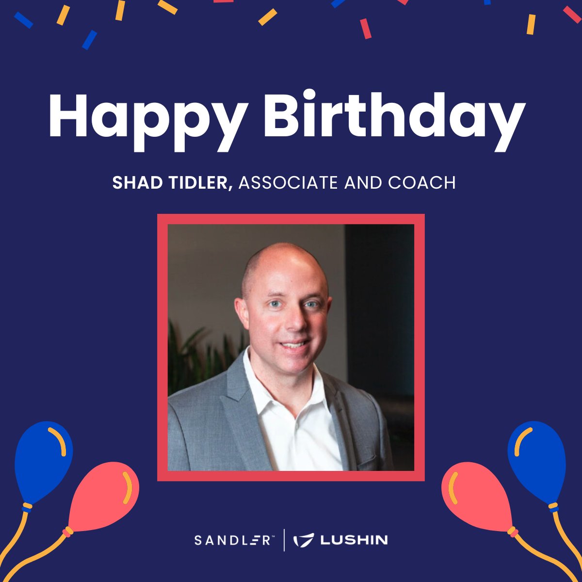 Lushin's tweet photo. Happy Birthday to Shad, our Associate &amp; Coach! 🎂

Milestone: 10 years with us!
Goals: Sell $750K &amp; deliver a keynote talk.
Favorite Person: His wife, Abi.
Memory: Hiking in the Swiss Alps for his birthday.

Wish Shad a great day! 🎉 https://t.co/7q1kd6XfGQ