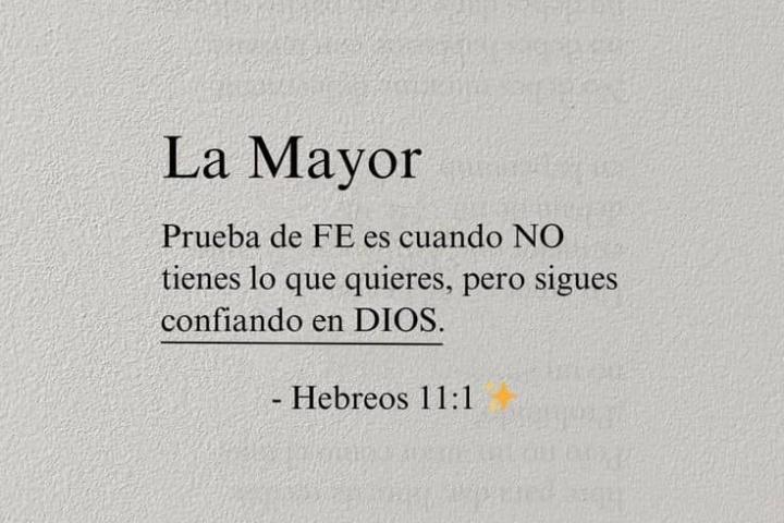 ÉL sabe que es mejor para nosotros. 💗