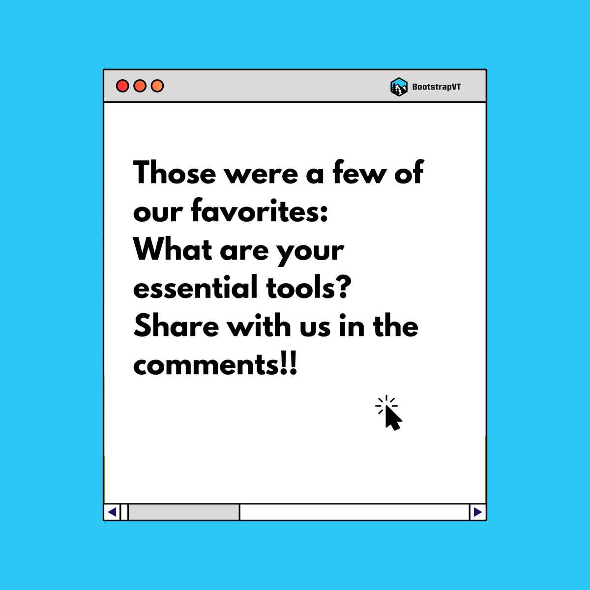 BootstrapVT's tweet image. At BootstrapVT, our workflow wouldn’t be the same without these essential tools! From design to social media management, they keep us organized and productive. 🚀💻
Check out the tools we can't live without!
#ProductivityTools #WorkflowEssentials #BootstrapVT #DigitalMarketing
