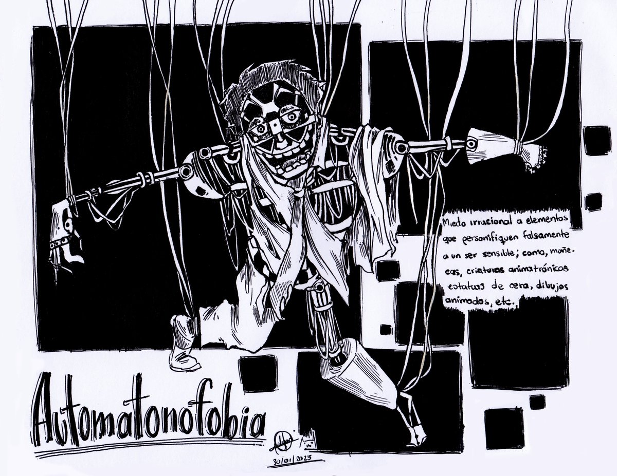 Abecedario de fobias (A) - Automatonofobia ⚙️🤖🪆

Creado con fines de entretenimiento
Proyecto ABC Fobia (31/01/2025)