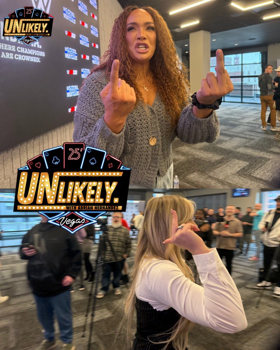 AdrianRadio93's tweet image. During Media Day Tiffany Stratton walked past Nia Jax and this happened 😂😂😂