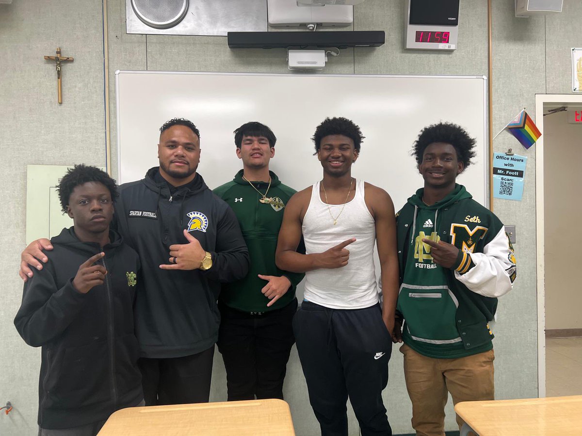 Moreau Catholic Football (@moreaufootball) on Twitter photo <a href="/CoachBojay/">Bojay Filimoeatu</a> Thank you for stopping by and checking out a few from #MarinerNation. These young student-athletes valued your time and questions.
.
<a href="/AJJ5CKSON/">AJ Jackson</a> <a href="/RichardJLSalas/">Richard Salas</a> <a href="/LanceMitchell16/">Lance Mitchell</a> <a href="/SethQuynEvans/">Seth Quyn Evans | 6'0" 175lbs</a> <a href="/CoachBojay/">Bojay Filimoeatu</a> Thank you for stopping by and checking out a few from #MarinerNation. These young student-athletes valued your time and questions.
.
<a href="/AJJ5CKSON/">AJ Jackson</a> <a href="/RichardJLSalas/">Richard Salas</a> <a href="/LanceMitchell16/">Lance Mitchell</a> <a href="/SethQuynEvans/">Seth Quyn Evans | 6'0" 175lbs</a>