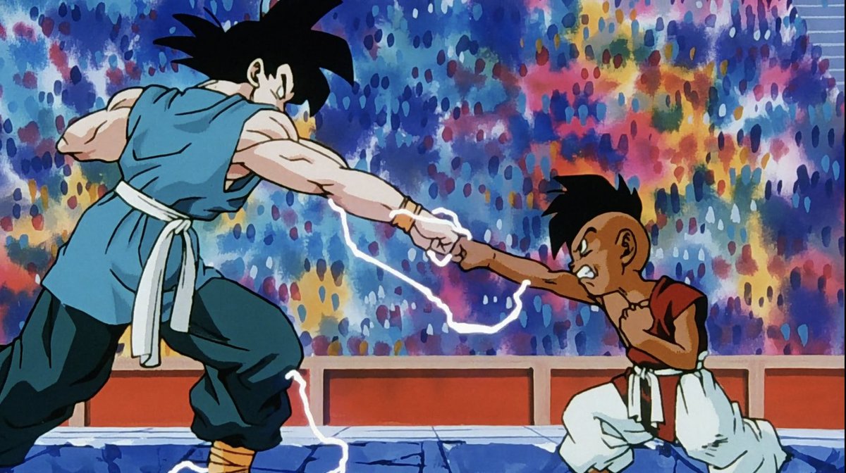 ToeiAnimation's tweet photo. On this day in 1996, we first saw Goku say goodbye in the final episode of Dragon Ball Z. https://t.co/1otYkcA4DB