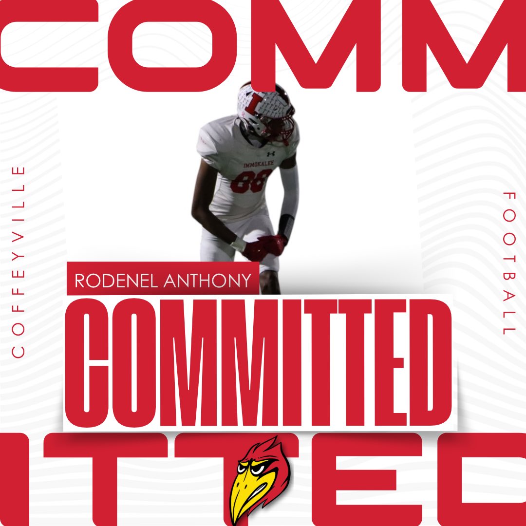 After having a conversation with my family, I’m blessed to say that I’m 100% committed to <a href="/Red_Raven_FB/">Coffeyville Football</a>. Thank you <a href="/CoachLocke_/">Aj Locke</a> <a href="/CoachLew___/">Coach Lew</a> .