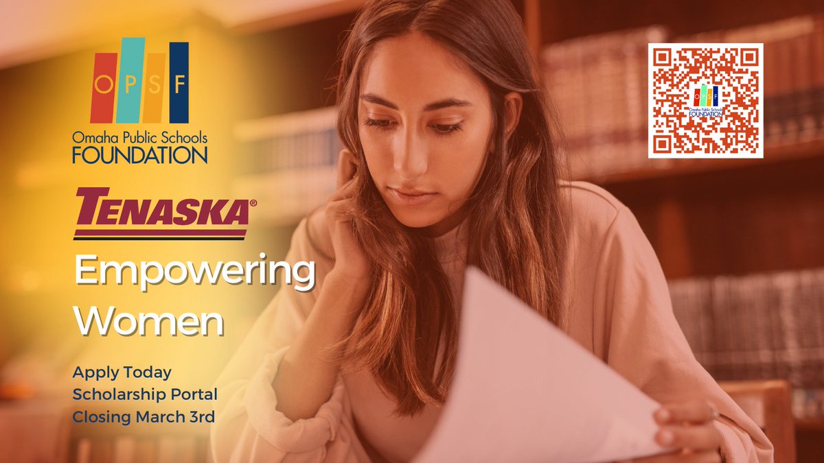 This scholarship is awarded to an OPS graduating senior female pursuing a four-year degree related to Tenaska business initiatives... opsf.eformsolutions.com/landing/sign-in #ApplyforaScholarship #OPSFPossible @omahapublicschools #TenaskaEmpoweringWomen