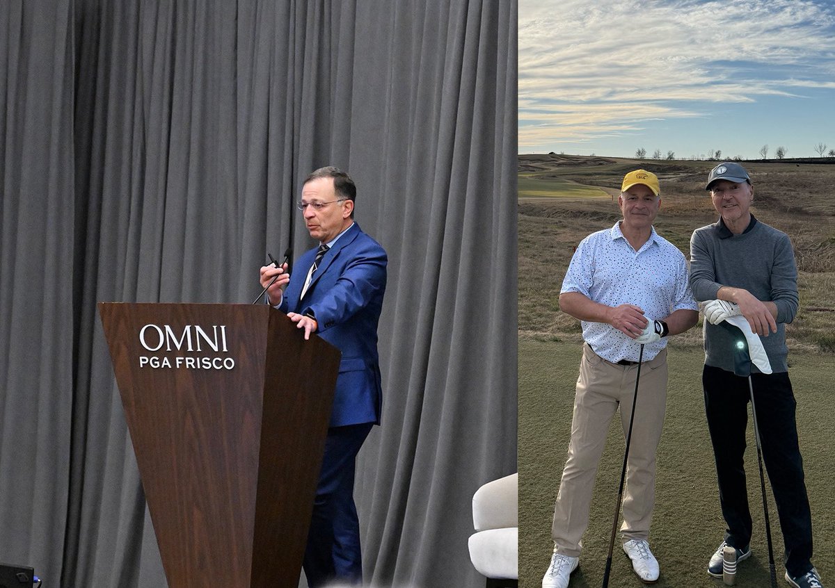 AllanLeviMD's tweet image. Honored to be a guest at the Texas Association of Neurosurgeons in Dallas @TXNeuroSurg 🙏 and to squeeze in a round of golf with @DKondziolkaCNS at the beautiful Omni Frisco Fields Ranch East course. ⛳️
#Neurosurgery