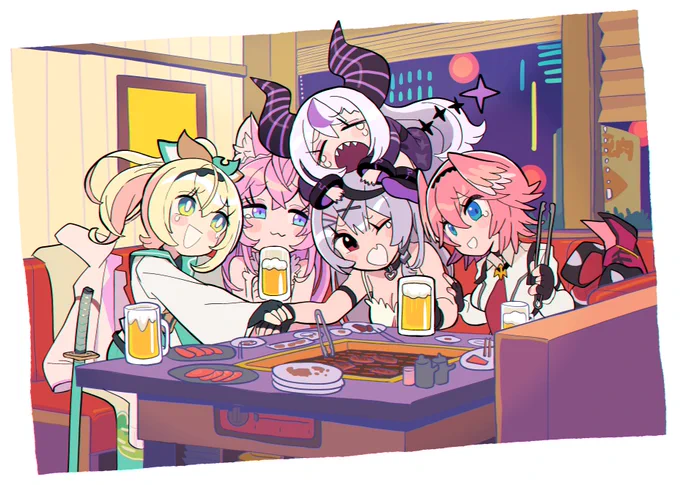 #さかまた飼育日記 #laplus_artdesu  #こよりすけっち  #Luillust #いろはにも絵を 