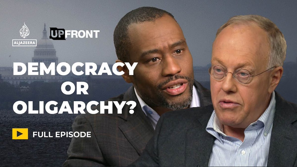 I went on Marc Lamont Hill's show, UpFront, to discuss the future of liberal democracy under Trump, and what impact the Trump's foreign policy will have on the Middle East. Watch on my Substack now: chrishedges.substack.com/p/democracy-do…