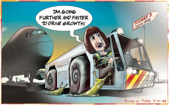 Cartoon4sale's tweet photo. Andy Bunday on #RachelReeves #Heathrow #HeathrowExpansion #ThirdRunway #ClimateCrisis #ClimateAction #GreenPolicies – political cartoon gallery in London https://t.co/dePcTdnXF6 https://t.co/ngsRTVmIYQ
