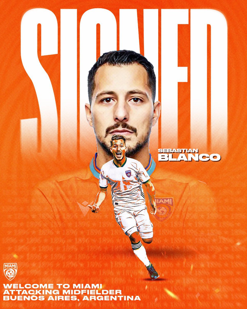 🚨 #ExSanLorenzo || Sebastián Blanco fue presentado como NUEVO REFUERZO de Miami FC, club de la segunda división de Estados Unidos 🇺🇸.

👉🏽 Juan Sebastián Verón forma parte de la directiva del club estadounidense.