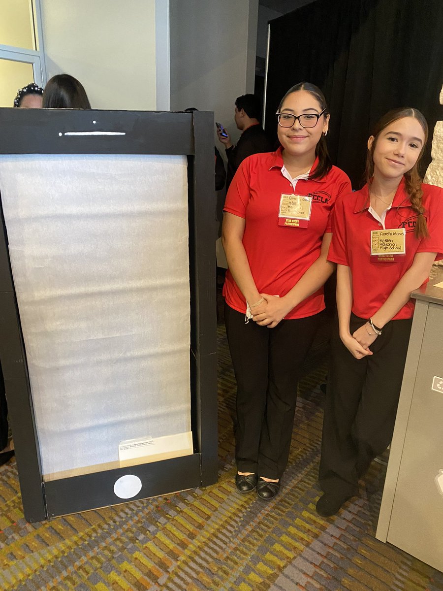 Good luck to Treu Blue FCCLA members, Fifi and Bryana, as they compete in their FCCLA event called Professional Presentation today at FCCLA Regionals in Corpus Christi. <a href="/McAllenISDCTE/">McAllen ISD CTE</a> <a href="/McAllenMemorial/">Memorial High School</a>