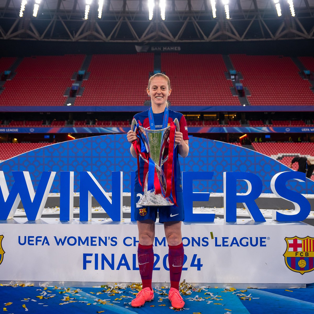 FCBfemeni's tweet photo. 𝗩𝘂𝗶𝘁 𝘁𝗶́𝘁𝗼𝗹𝘀 𝗶 𝟭𝟬𝟬 𝗽𝗮𝗿𝘁𝗶𝘁𝘀 𝗰𝗼𝗺 𝗮 𝗯𝗹𝗮𝘂𝗴𝗿𝗮𝗻𝗮. https://t.co/S2JKarx5kJ