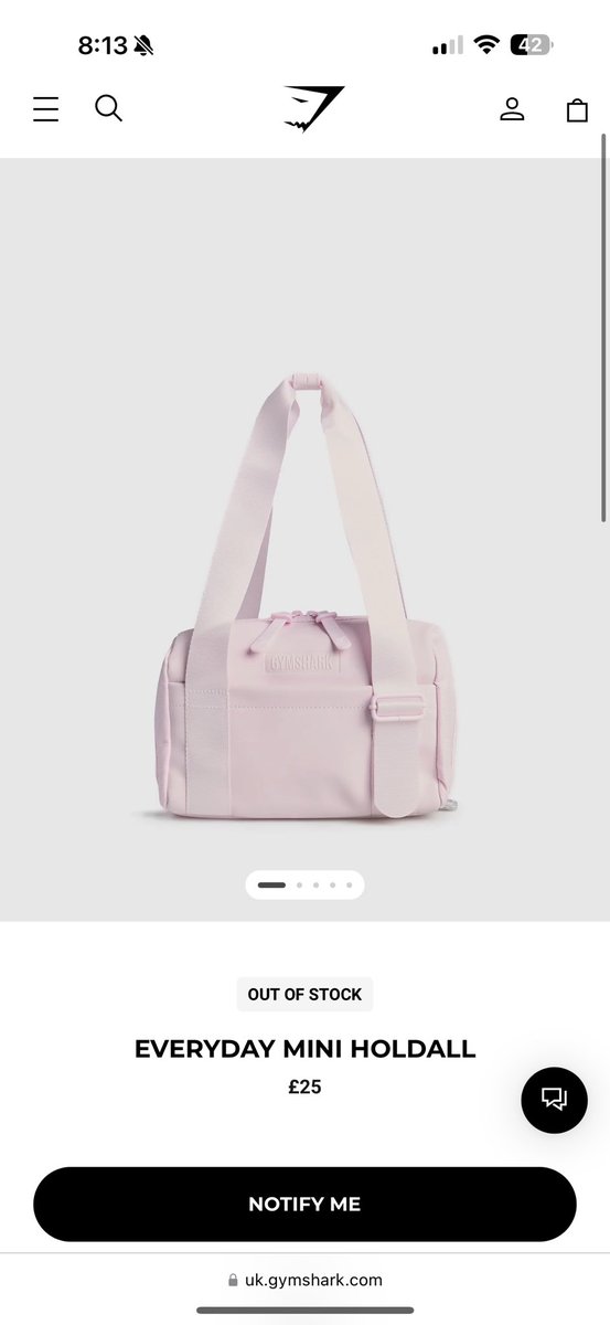 Meganking_xox's tweet photo. @Gymshark any timeline on when the everyday mini holdall in lemonade pink will be restocked? It’s a need! https://t.co/TpRCMMd4hA