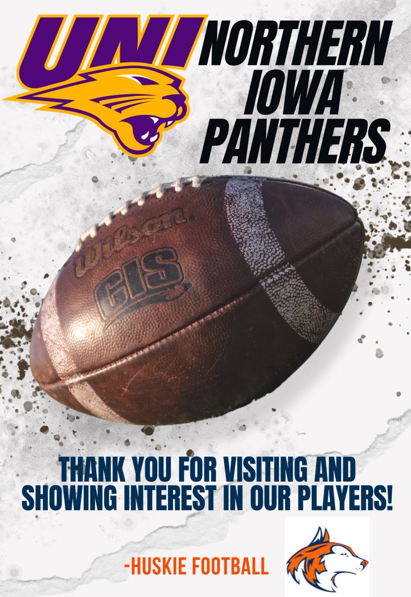 Great to have a Naperville guy in recruiting our players  thanks to <a href="/coachcjnuss/">Christian Nussbaum</a> and <a href="/UNIFootball/">UNI Football</a> for coming in.  They have <a href="/Kaiserwilliams0/">Kaiser Williams</a> and are looking for more Huskies.  #BuiltHuskieTough