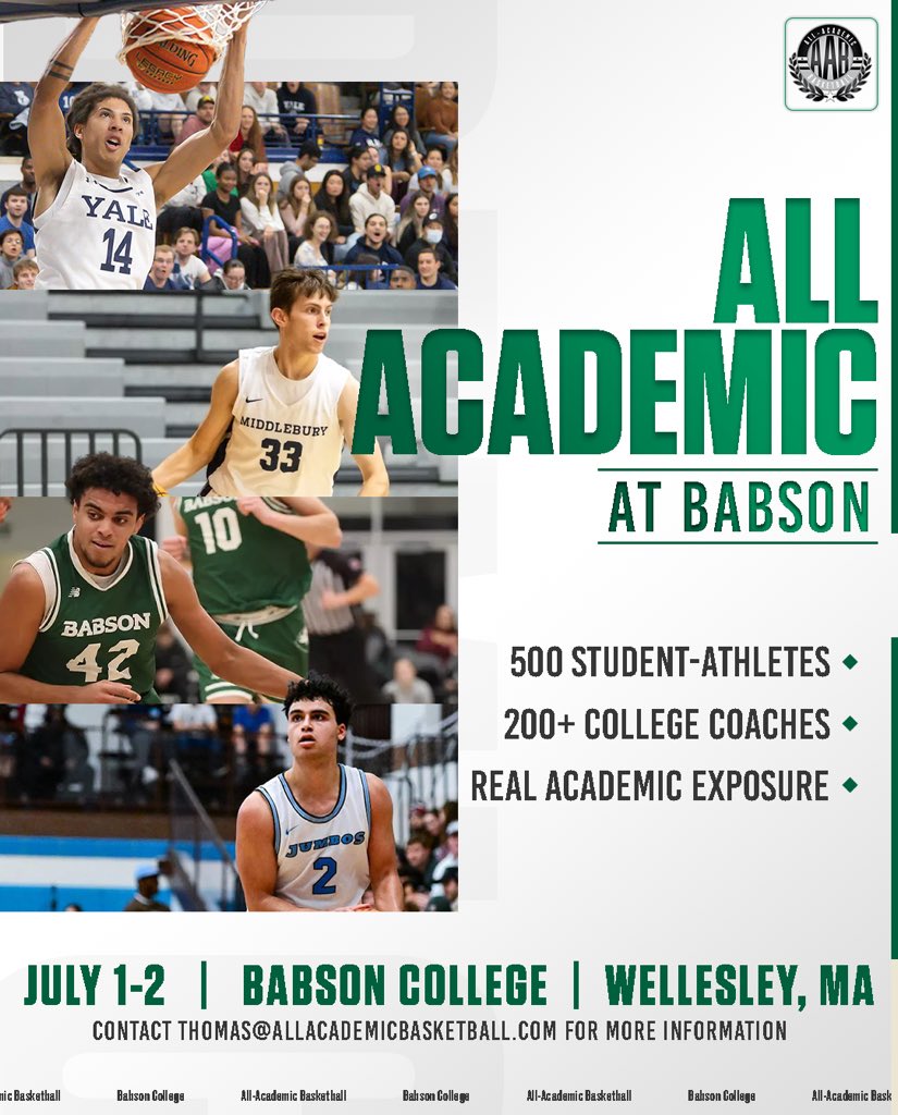We are BACK at #AAB. No better platform for high academic recruitment in the 🌎 

🗓️ July 1/2
🏀 200+ College Coaches
📣 Commissioner and Coach announcements coming soon!

Register Here👇
tinyurl.com/24b8n9aw