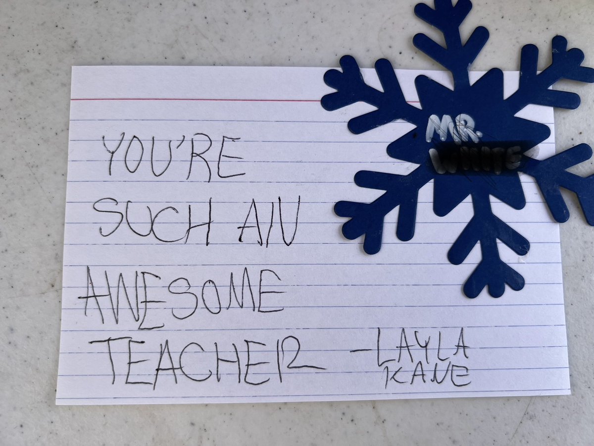 MCMS_Panthers's tweet image. Finishing up Kindness Week the best way…writing a kind note to your teacher.