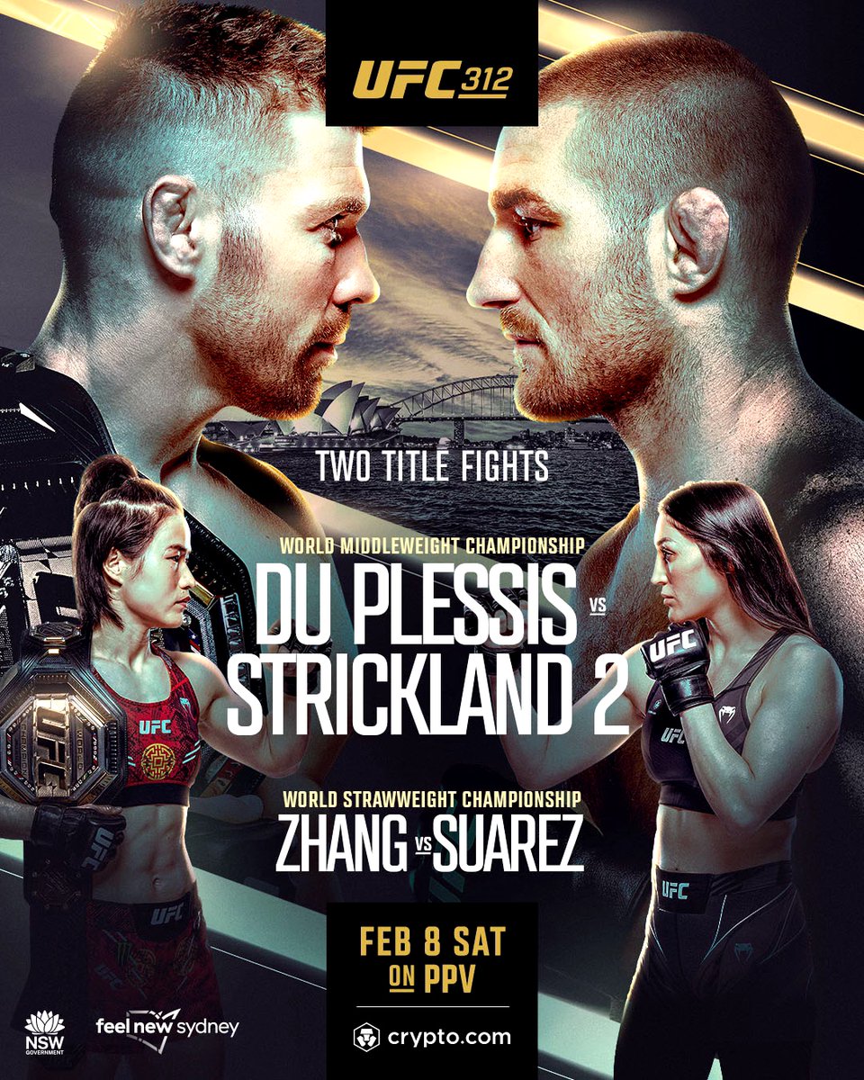 BareAssets1406's tweet image. 🔥 Get ready for UFC 312 on February 8th! Join us at Bare Assets for all the action and excitement. 🥊 Don’t miss out on the thrilling fights, great company, and electric atmosphere! 📅✨

Who are you rooting for? Let us know in the comments! 💬

#UFC312 #FightNight #BareAssets