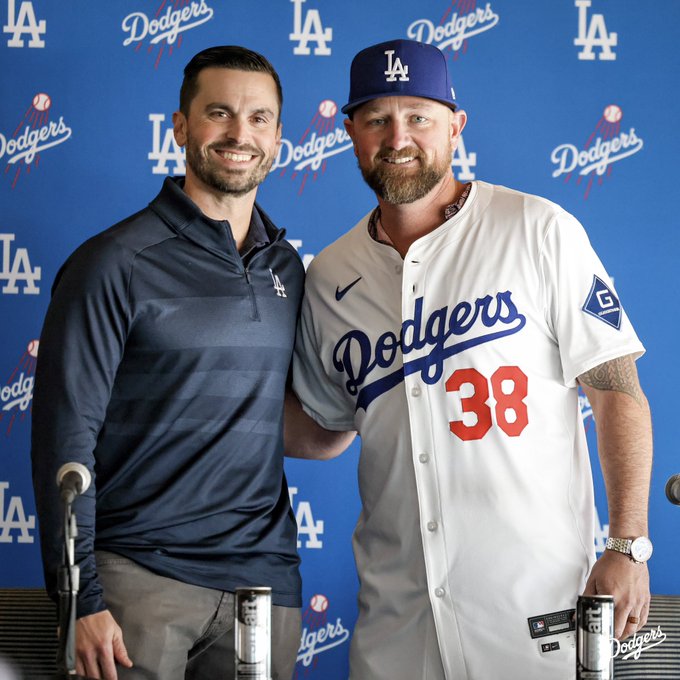 A photo of Brandon Gomes and Kirby Yates.