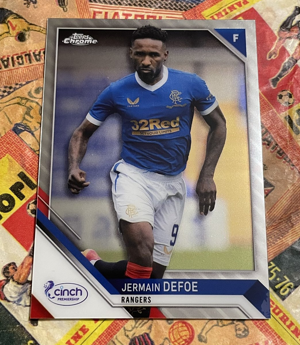 On this day in 2022 <a href="/IAmJermainDefoe/">Jermain Defoe OBE</a> signed for <a href="/SunderlandAFC/">Sunderland AFC</a> for a second spell at the club after being released by <a href="/RangersFC/">Rangers Football Club</a> 

📸 <a href="/Topps_UK/">Topps UK</a> Chrome <a href="/spfl/">SPFL</a> 2021/2022

#SAFC #Sunderland #Topps #GotGotNeed