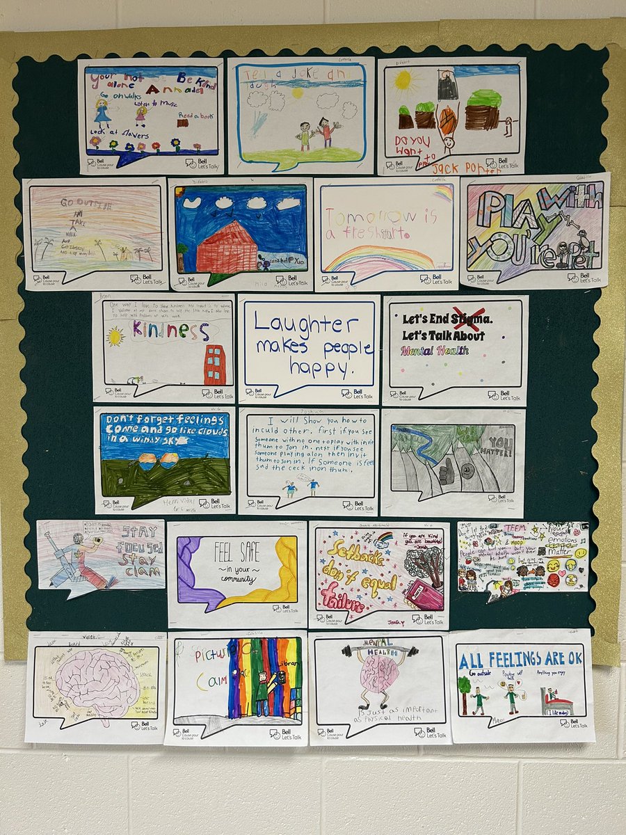 TUniacke (@tuniackecyc) on Twitter photo Our ‘Bell Lets Talk Day’ contest winners have their Artwork displayed <a href="/StPatrickB/">St. PatsBurlington</a> Great job spreading positive messages about Mental Health 💚 Our ‘Bell Lets Talk Day’ contest winners have their Artwork displayed <a href="/StPatrickB/">St. PatsBurlington</a> Great job spreading positive messages about Mental Health 💚