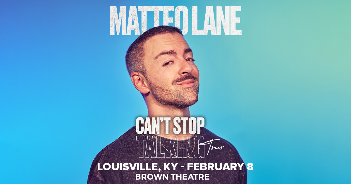 The Brown Theatre (@thebrowntheatre) on Twitter photo 🎟 LOW TICKET ALERT 🎟 Don't miss your chance to see the hilarious Matteo Lane LIVE at <a href="/thebrowntheatre/">The Brown Theatre</a> this Saturday, February 8! Get tickets: bit.ly/MatteoLaneLOU. 🎟 LOW TICKET ALERT 🎟 Don't miss your chance to see the hilarious Matteo Lane LIVE at <a href="/thebrowntheatre/">The Brown Theatre</a> this Saturday, February 8! Get tickets: bit.ly/MatteoLaneLOU.