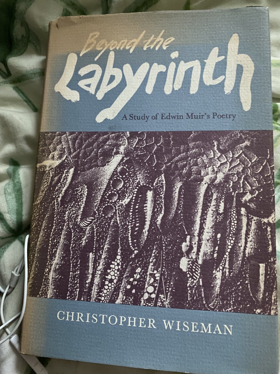 GinorGym's tweet photo. Great way to end the week! Found a copy of Christopher Wiseman’s Beyond The Labyrinth, A Study of Edwin Muir’s Poetry with the dust jacket.
#edwinmuir
#poetry https://t.co/LN32nprhA3