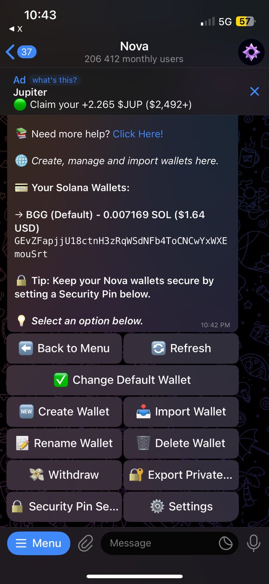criptaSOL's tweet photo. @cryptozin @TradeonNova Heard this trading bot is the  and finaly got access to it

GEvZFapjjU18ctnH3zRqWSdNFb4ToCNCwYxWXEmouSrt https://t.co/bOaaH5VDeS