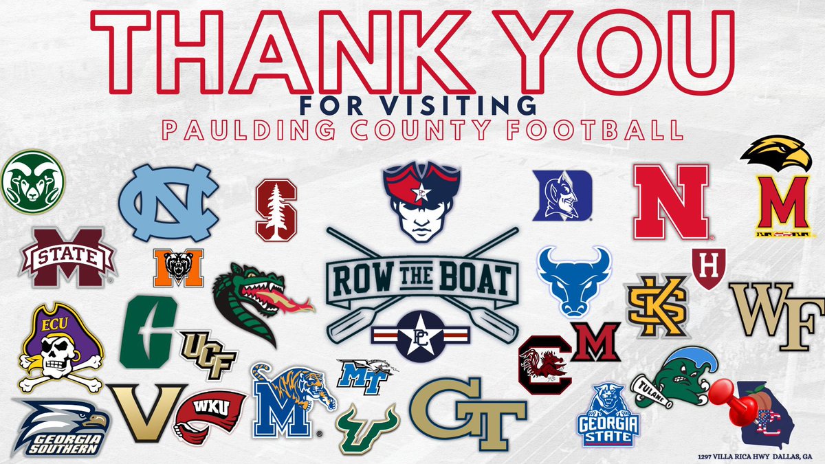 Justin Pressley🏴☠️ (@coachjpressley) on Twitter photo WHAT A WEEK! Thank you to all the schools and coaches that have #ComeToDallasGA <a href="/PCHS_PatsFB/">Paulding County Football</a> <a href="/PCHS_Pats/">Paulding County High School</a> 📍VillaRicaHwy this week!
Over 40 D1 schools came through and tons of offers handed out to our kids!
NSD for <a href="/antbell_8/">Anthony Bell Jr</a> next week
Patriot Football stock is 📈 #GoPats🇺🇸 WHAT A WEEK! Thank you to all the schools and coaches that have #ComeToDallasGA <a href="/PCHS_PatsFB/">Paulding County Football</a> <a href="/PCHS_Pats/">Paulding County High School</a> 📍VillaRicaHwy this week!
Over 40 D1 schools came through and tons of offers handed out to our kids!
NSD for <a href="/antbell_8/">Anthony Bell Jr</a> next week
Patriot Football stock is 📈 #GoPats🇺🇸
