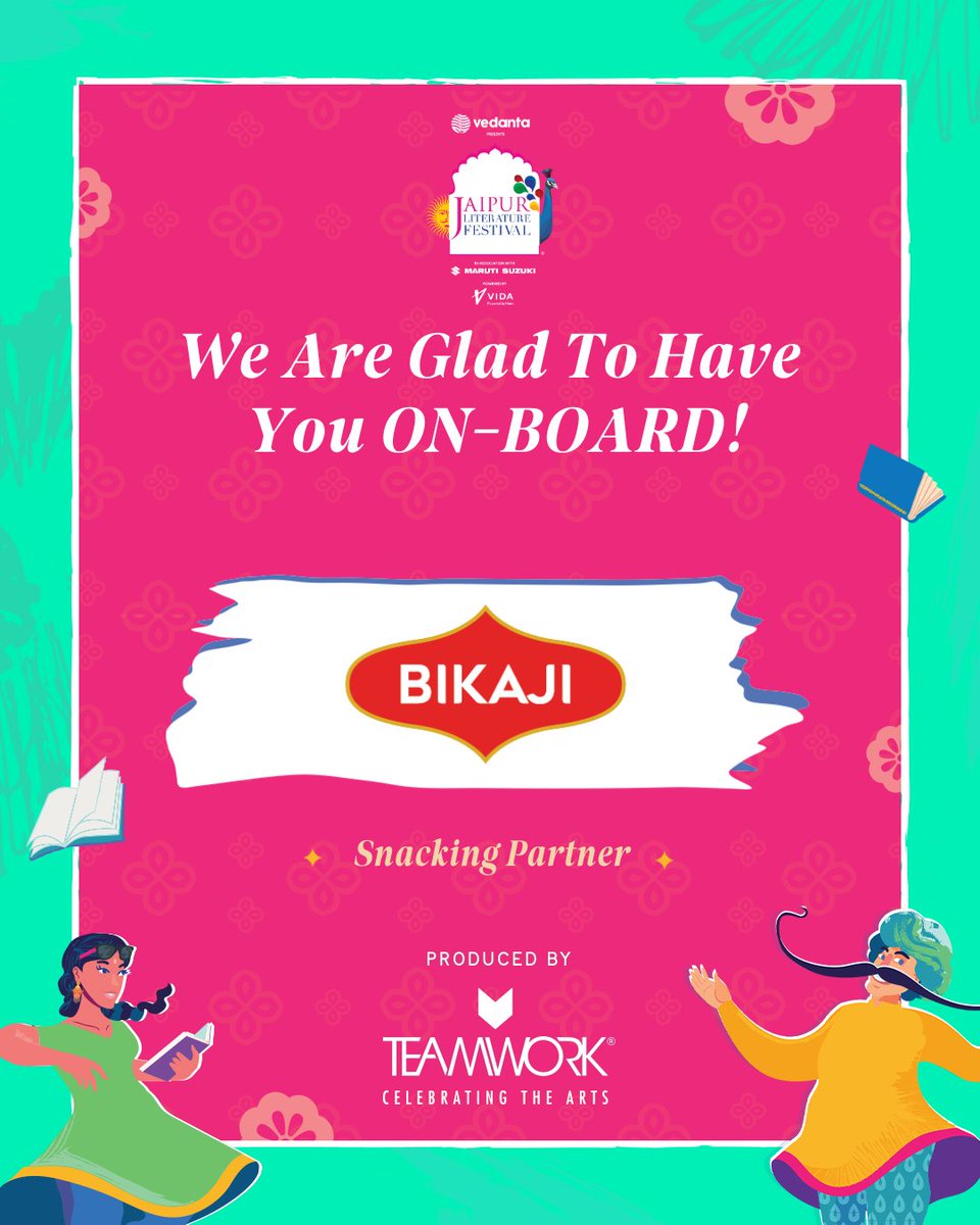 We extend our gratitude to <a href="/bikajifoodsbkn/">Bikaji</a> for associating as a Snacking Partner for the Jaipur Literature Festival 2025!
#JaipurLiteratureFestival2025 #JaipurLitFest2025 #LiteratureFestival