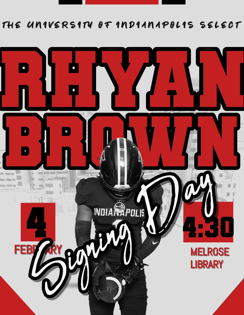 Rhyan Brown (@rhyanbrown9) on Twitter photo 🚨 Signing Day Alert! 🚨
Signing Day is February 4th at 4:30 PM in the Melrose High School Library.
We’re celebrating the achievements as I take the next step in my journeys. Come celebrate and show your support for my hard work and dedication!
<a href="/johnvarlas/">John Varlas</a> <a href="/CSmithScout/">Chris Smith</a> 🚨 Signing Day Alert! 🚨
Signing Day is February 4th at 4:30 PM in the Melrose High School Library.
We’re celebrating the achievements as I take the next step in my journeys. Come celebrate and show your support for my hard work and dedication!
<a href="/johnvarlas/">John Varlas</a> <a href="/CSmithScout/">Chris Smith</a>
