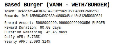 BaseBurgerStand's tweet photo. $BURGER is now nearly half way completed with the liquidity farming program. Only a month and a half remains until the token is completely emitted. 

What better way to celebrate this milestone than with a new look and feel for the Based Burger dApp?

👀 Keep a look out https://t.co/XsE3PZ4kzk