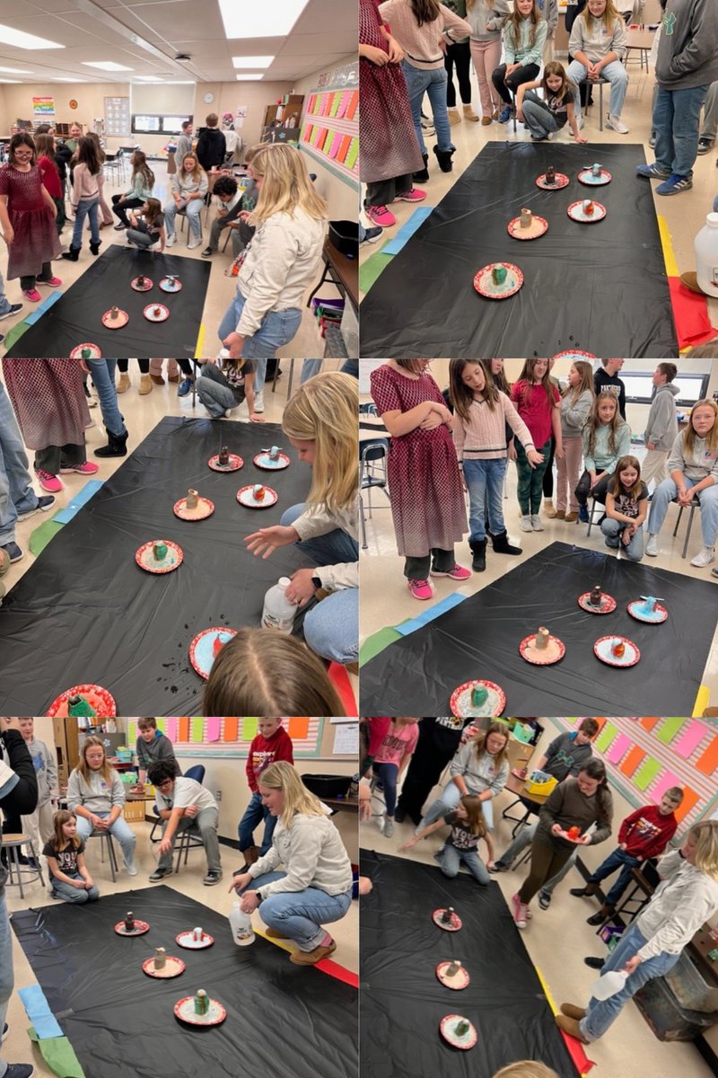 5th Grade Volcano Experiment Day!