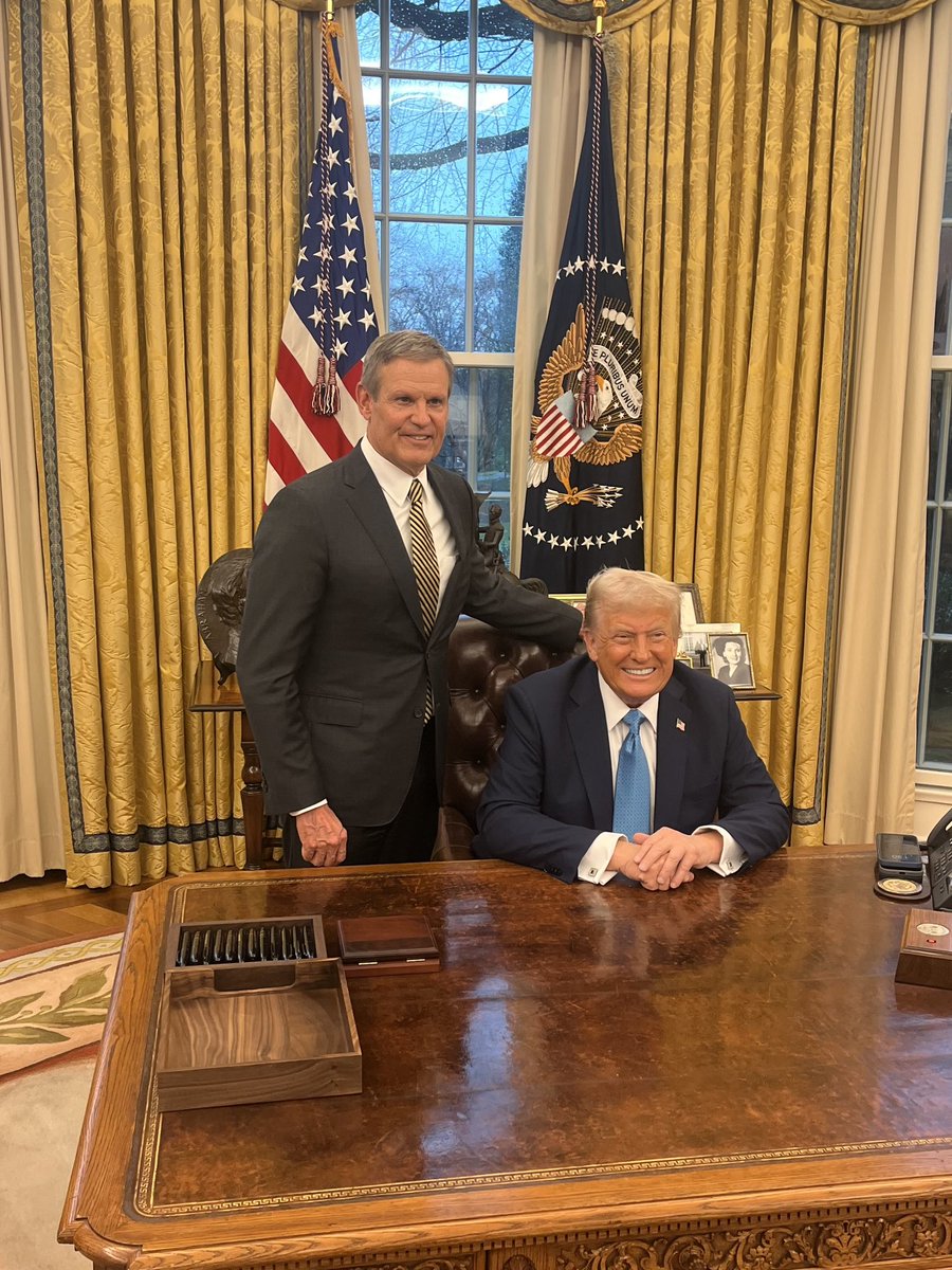 Honored to join President <a href="/realDonaldTrump/">Donald J. Trump</a> today at the White House &amp; share how the Education Freedom Act - TN’s Universal School Choice plan - will ensure greater opportunity for students across the Volunteer State. 🇺🇸